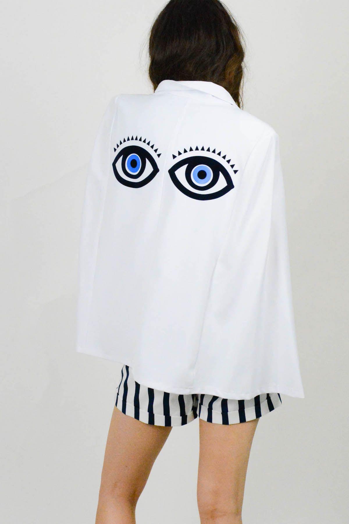Evil Eye Cape Blazer