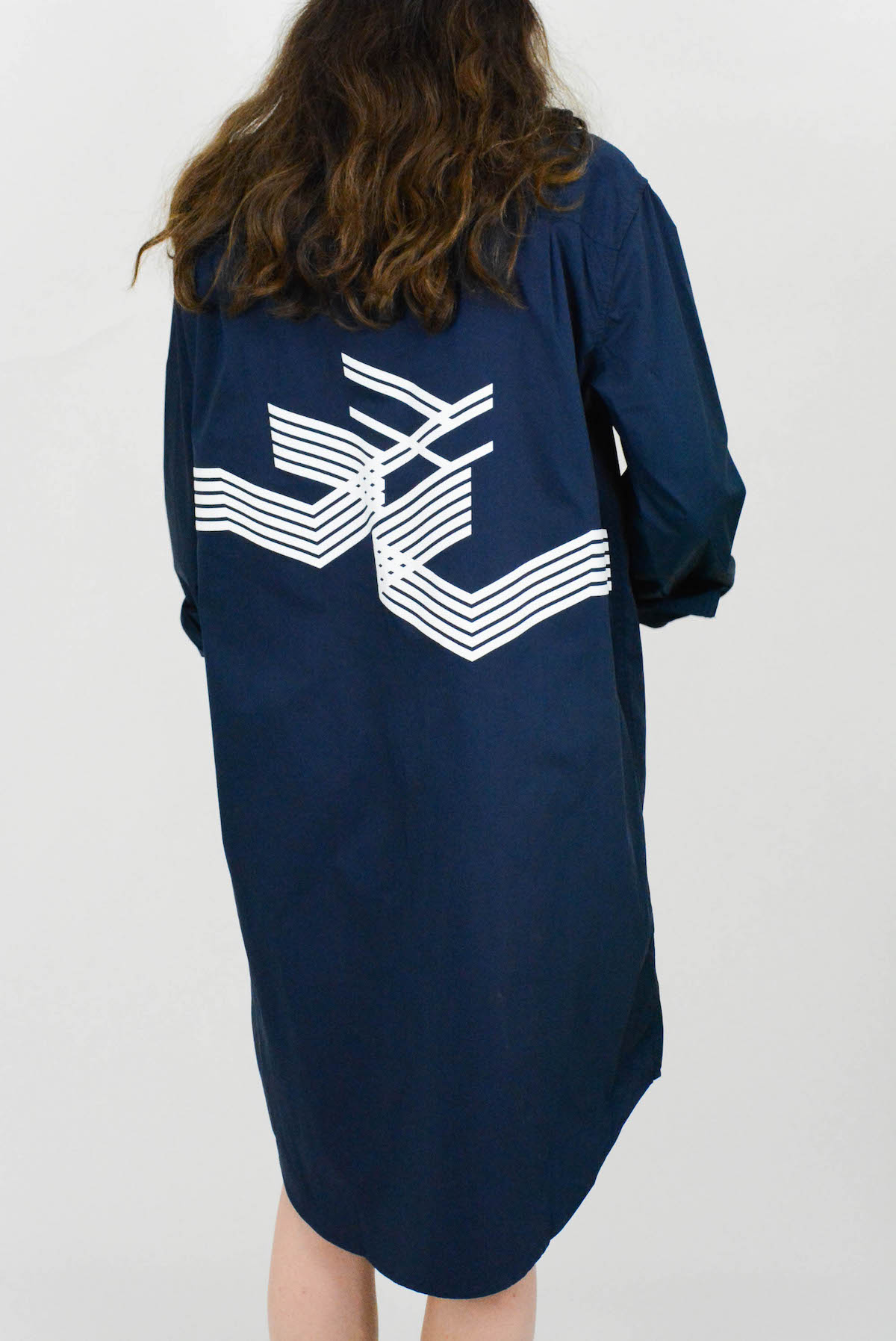 Abstract Shirt Dress