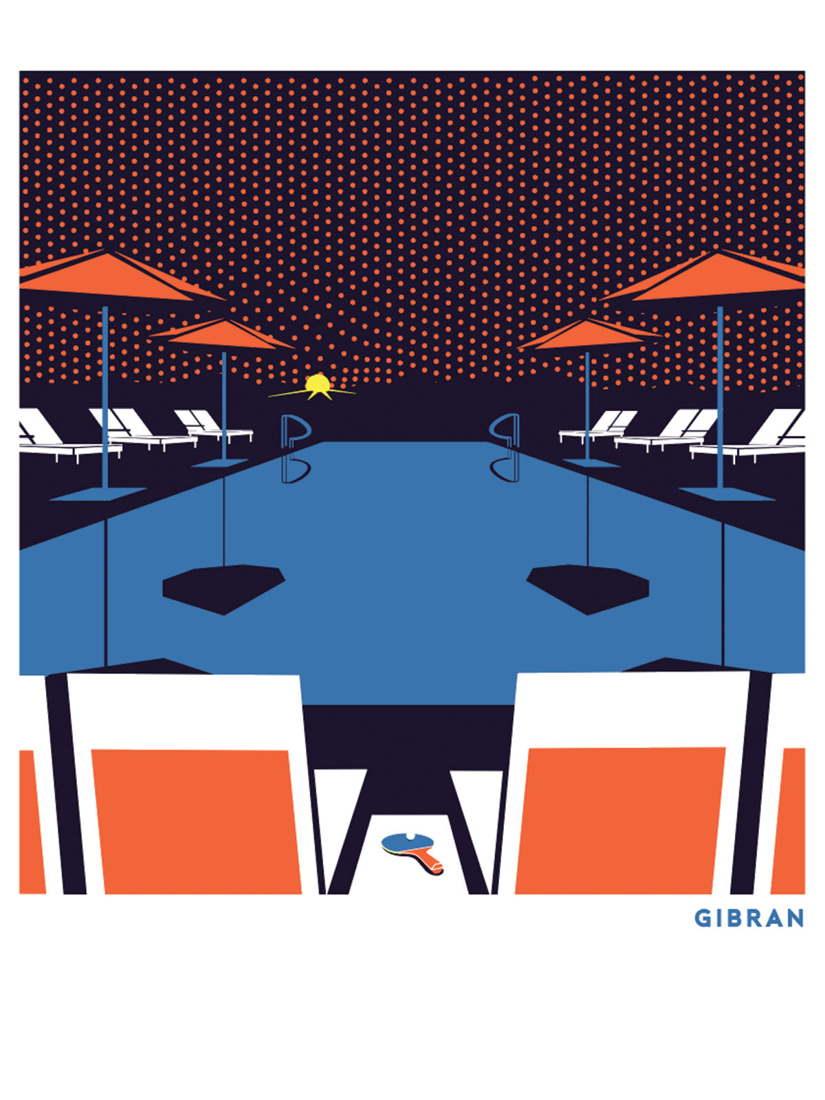 Sunset Inn Art Print