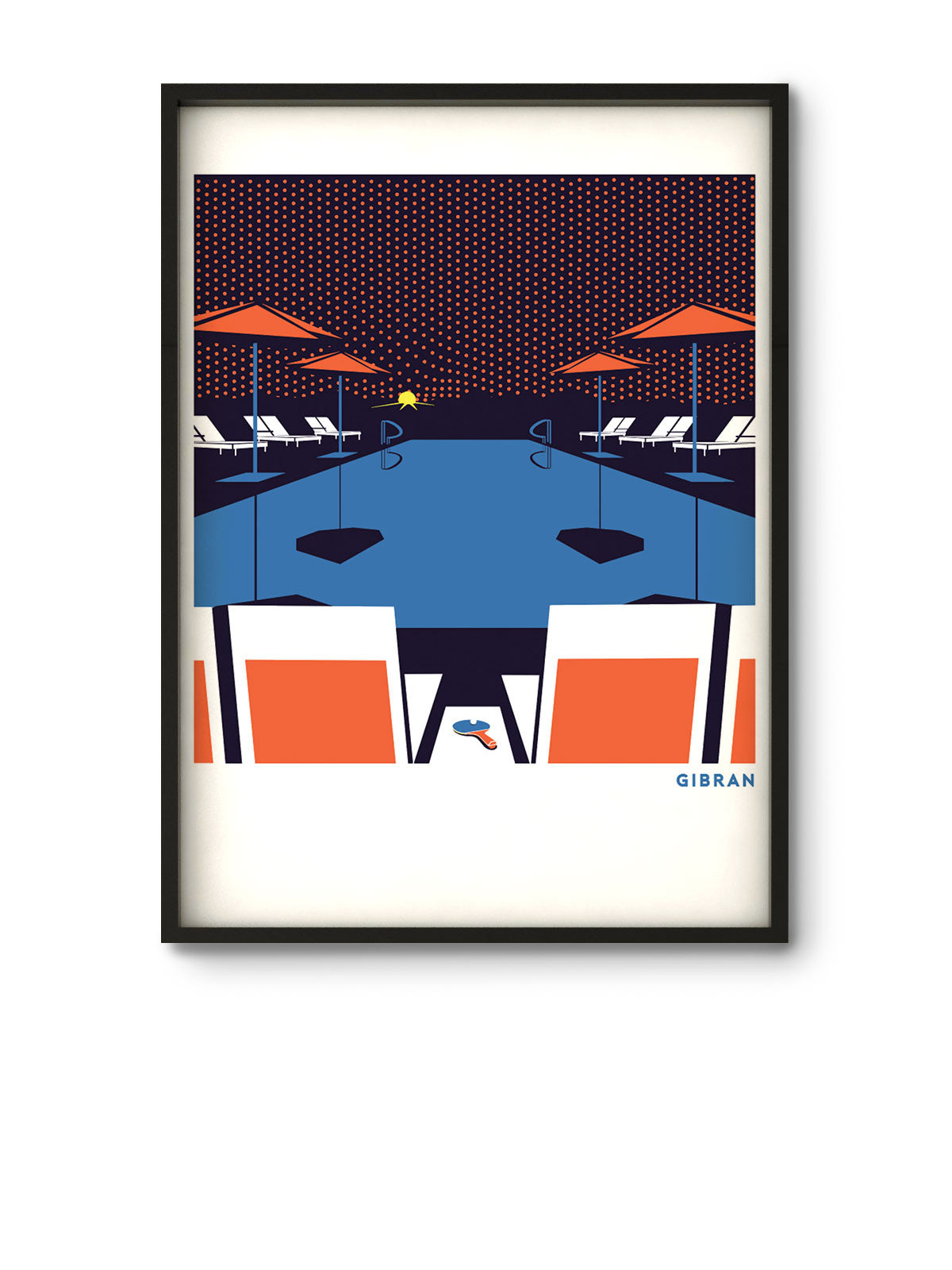 Sunset Inn Art Print