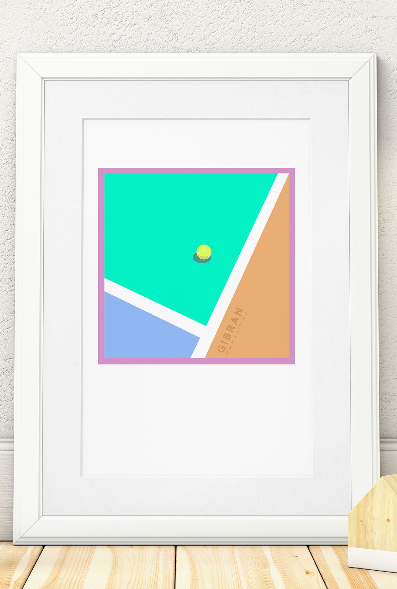 Tennis Lines Art Print