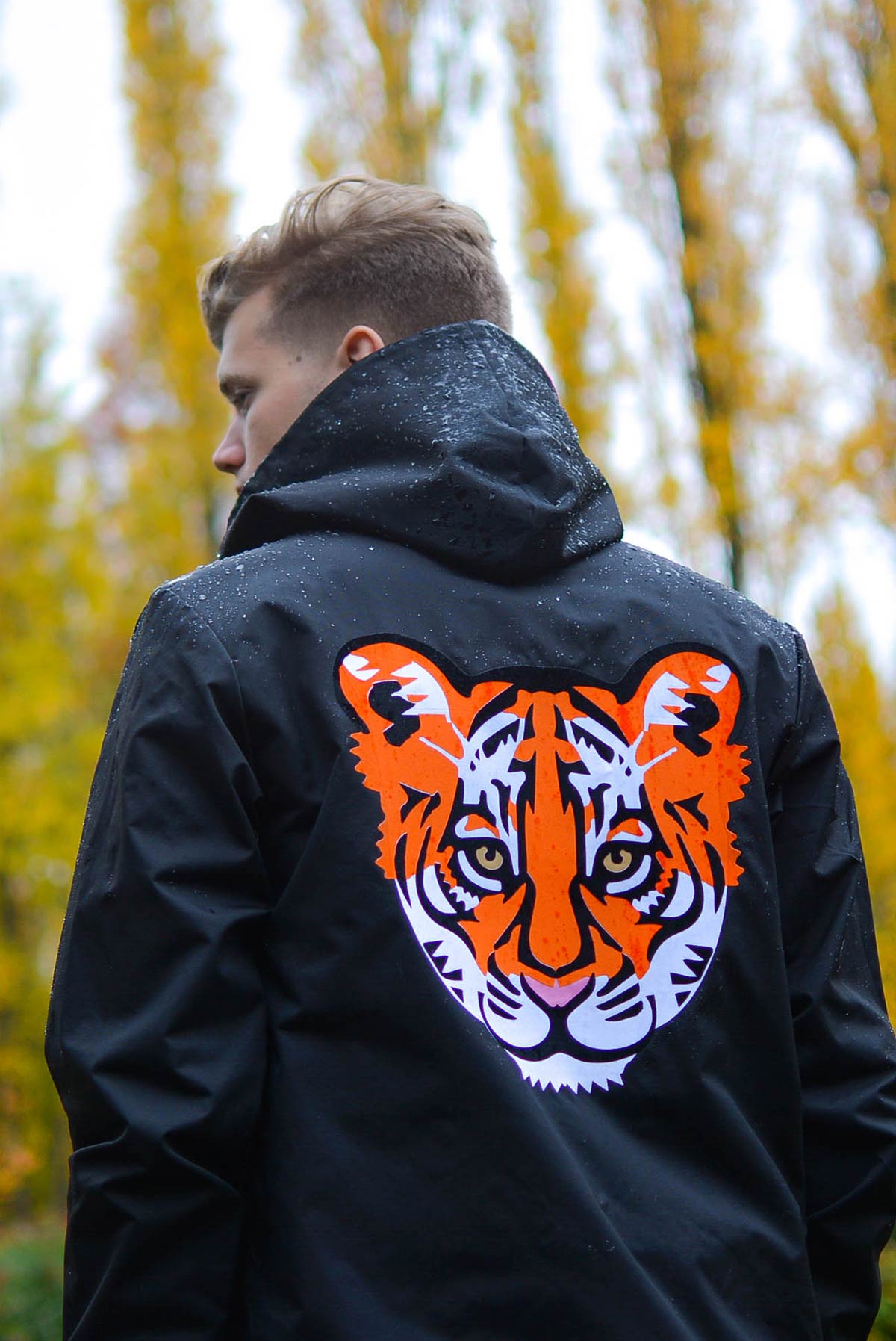 Mens Tiger Babe waterproof jacket