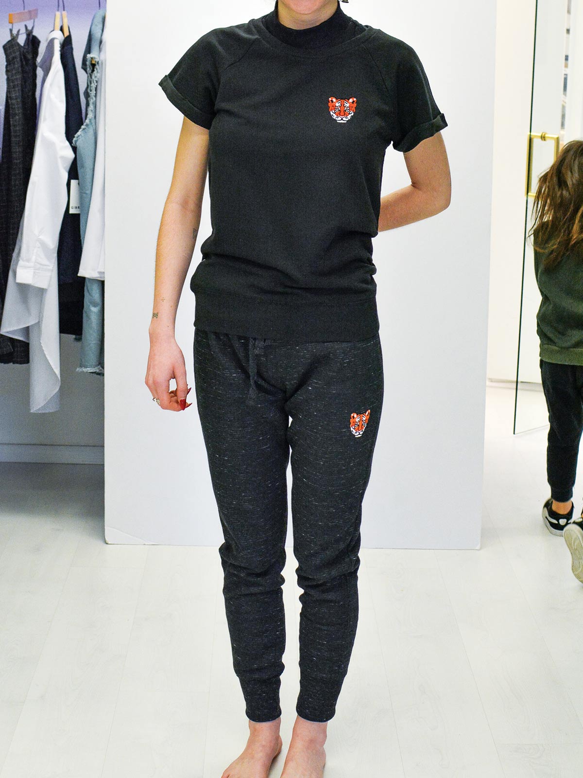 Tiger Babe French Terry Short Sleeve Sweatshirt