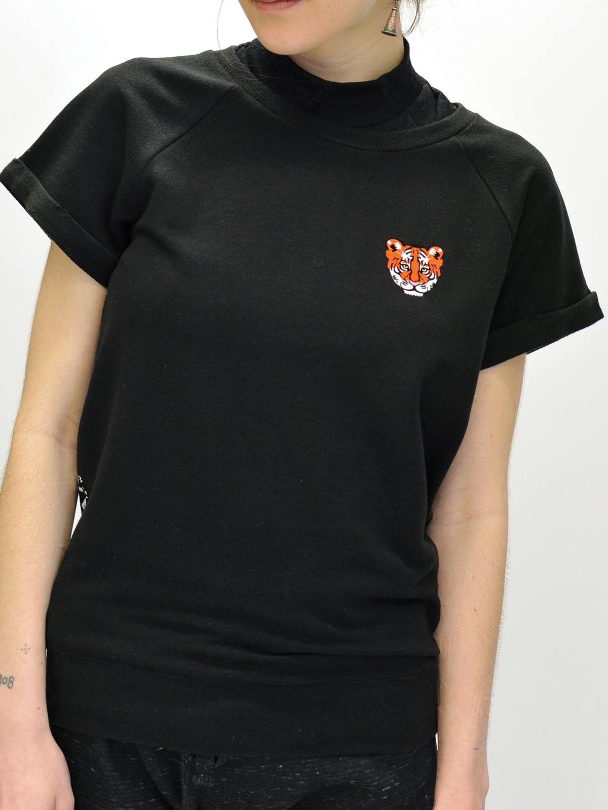 Tiger Babe French Terry Short Sleeve Sweatshirt