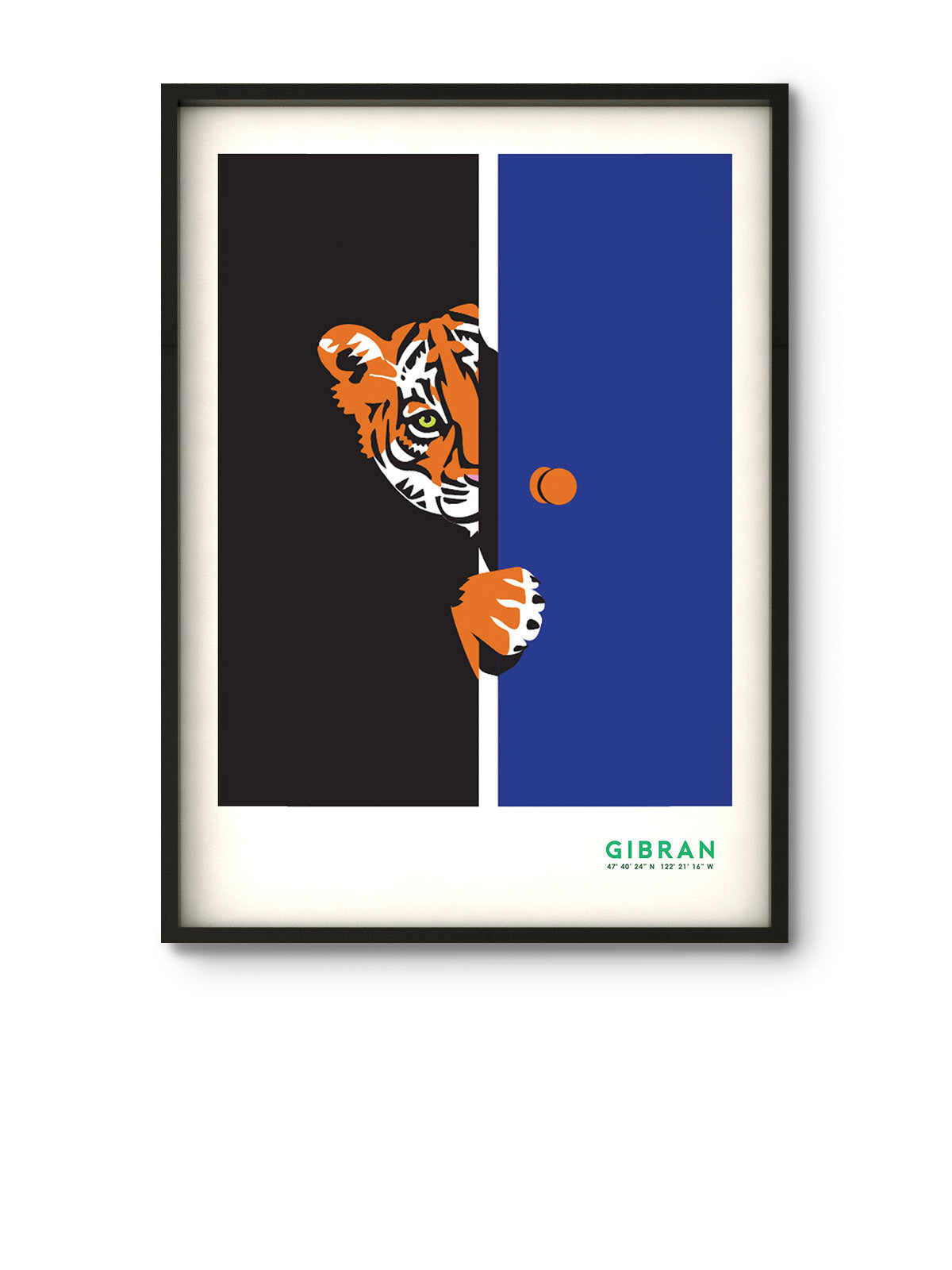 Tiger door Art Print