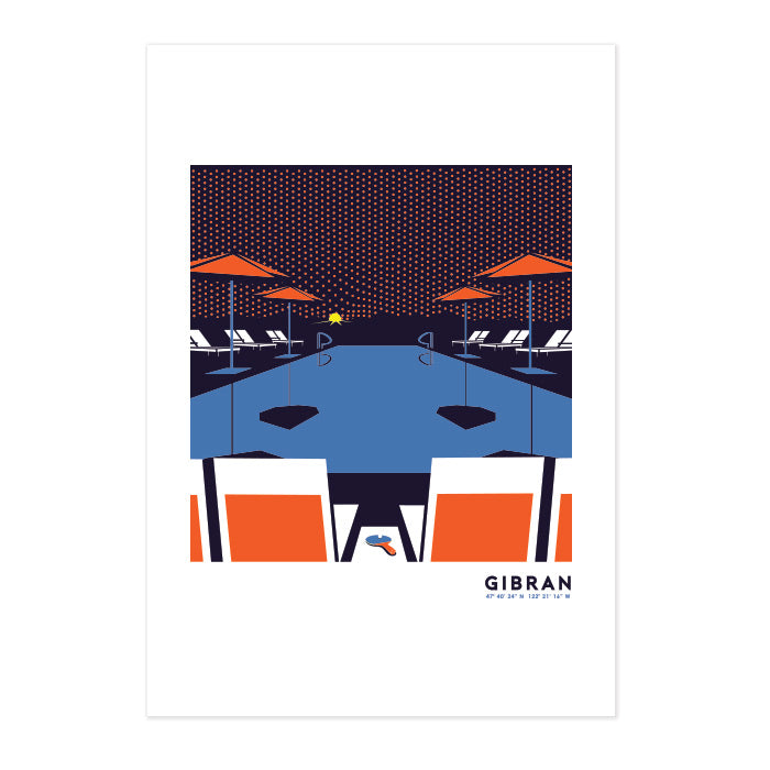 Sunset Inn Art Print